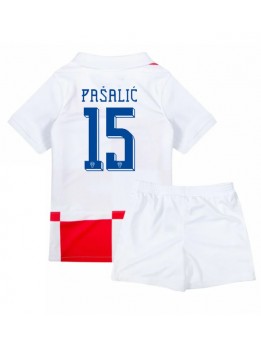 Hrvatska Mario Pasalic #15 Dječji Domaci Dres kompleti EP 2024 Kratak Rukavima (+ kratke hlače)